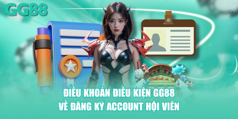 Điều khoản điều kiện GG88 về đăng ký account hội viên